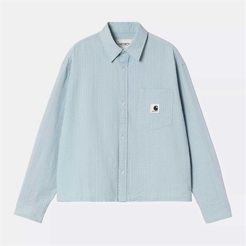 Carhartt WIP W l/s Toland Stripe Shirt Seersucker Blue Fog